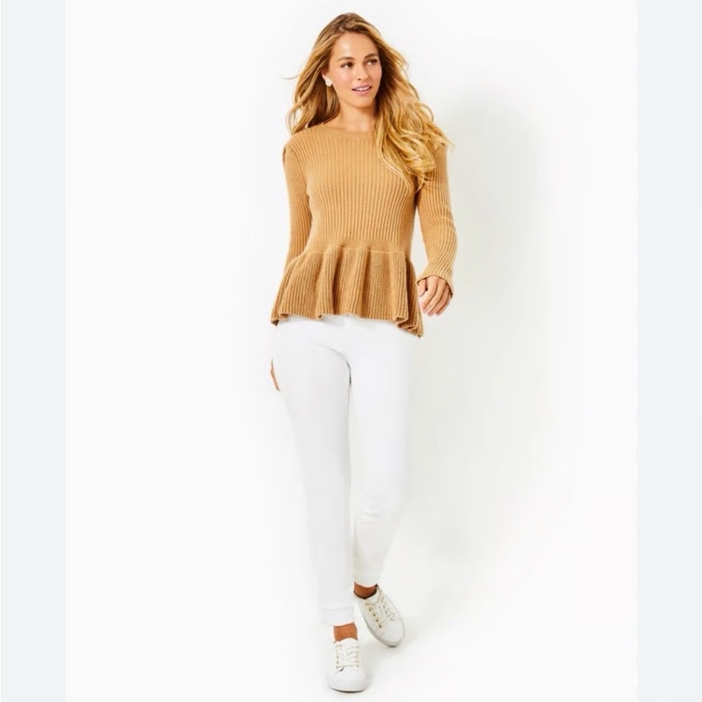 Lilly Pulitzer Tan Crew Neck Sweater